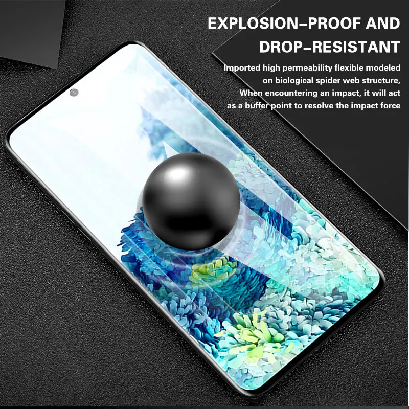 999D Screen Protector For Samsung Galaxy S20 Ultra S10 S9 S8 Plus S10e Full Cover Soft Film For Samsung Note 10 Protective Film