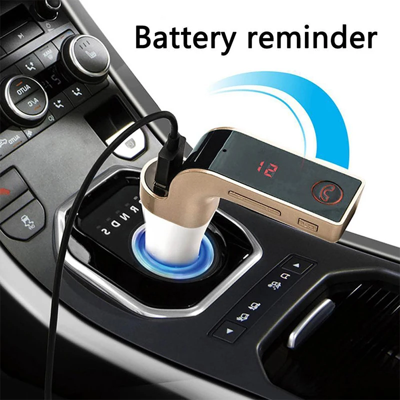 4-в-1 Hands Free Беспроводной Bluetooth FM передатчик G7 + AUX модулятор Автомобильный комплект
