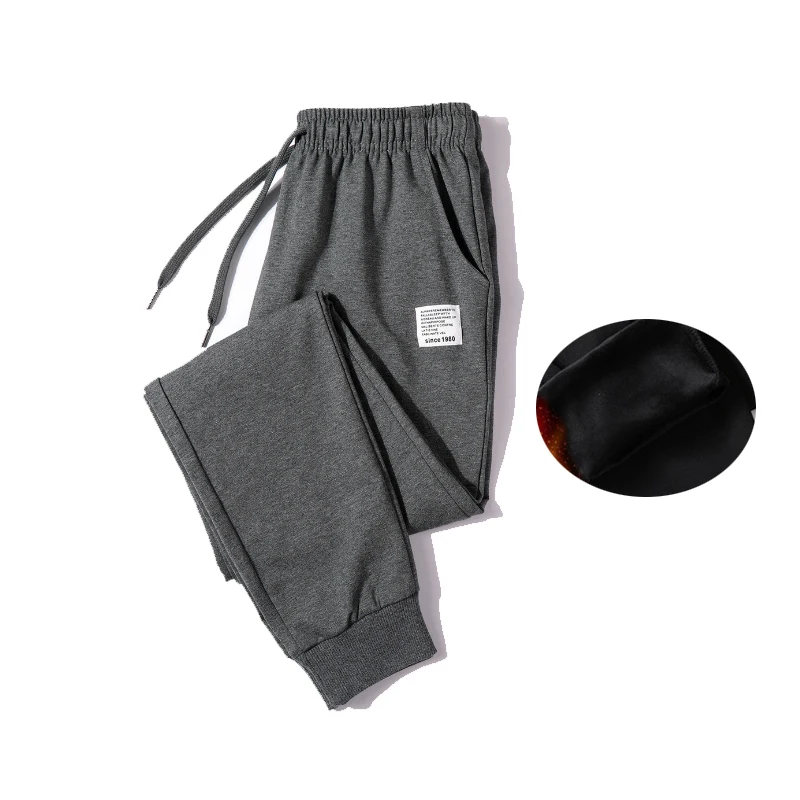gray a1514 TOIVOTUKSIA, одноцветные женские спортивные штаны, плотные, свободные, размера плюс, спортивная одежда с флисовой подкладкой, женские джоггеры - Цвет: gray a1514
