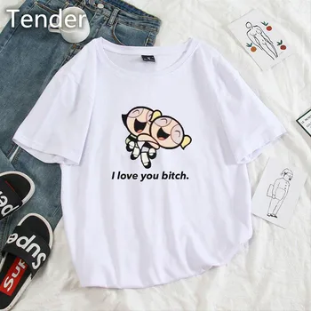 

Summer casual 90s Women T-shirts Ulzzang Streetwear kawaii cartoon print Tshirt Korean Style Tops Harajuku short sleeve t shirt
