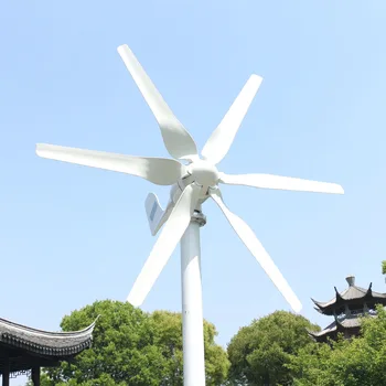 

Horizontal Axis Wind Turbine 400 Watts 600 Watts 800 Watts with 12V 24V Auto Charge Controller For Home Boat Streetlight Roof
