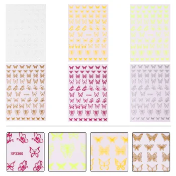 

8 Sheets Decals Self Adhesive Art DIY Nail Decals Manicure Sticker Nail Sticker