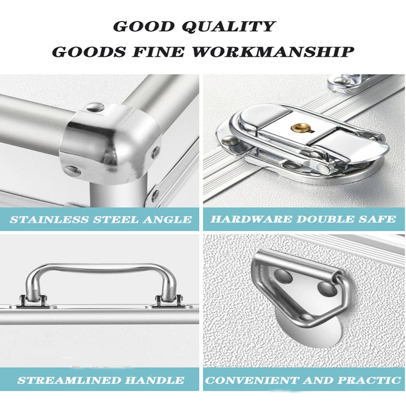 Aluminium Metal Full Set Medical Box Family Multi-Storey Medical Emergency Care Double Open Three Floors Customized