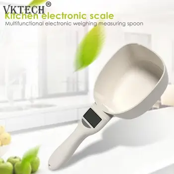

800g/1g Pet Food Scale Cup for Dog Cat Feeding Bowl Digital Kitchen Scale Spoon Measuring Spoon Scoop Cup with Led Display
