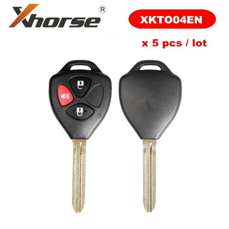 XHORSE XKTO04EN для Toyota Стиль 3 кнопки провод универсальный дистанционный ключ VVDI VVDI2