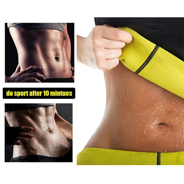 Sauna Fat Burning Shirt Women Waist Trainer Reducing Shapewear Lady Hot Sweat Tank Top Weight Loss Slimming Workout Gym Sports 2