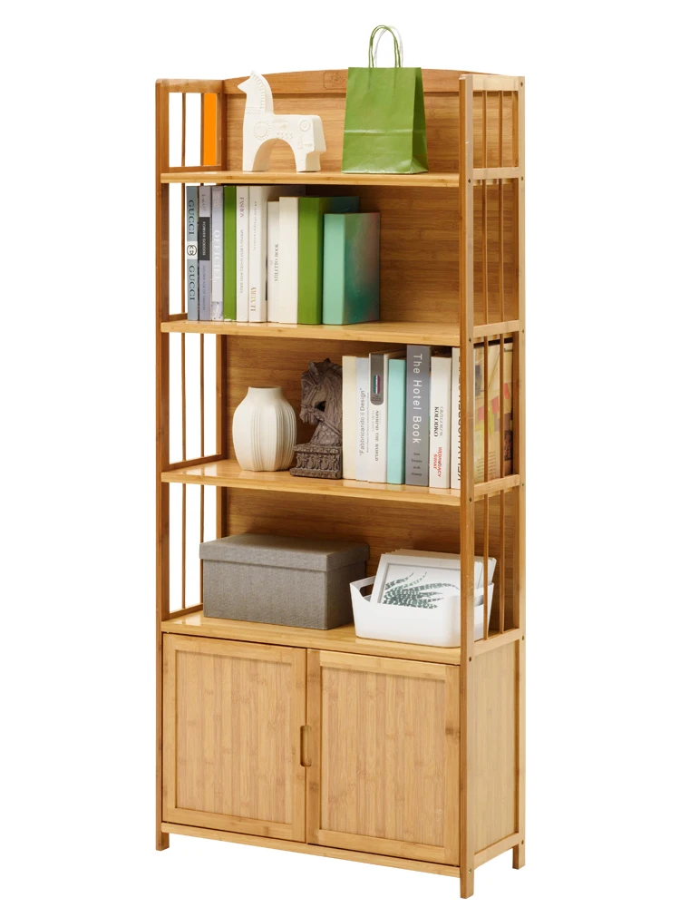 

Trojans simple bookshelf living room floor storage simple solid wood children's desktop storage student small bookcase