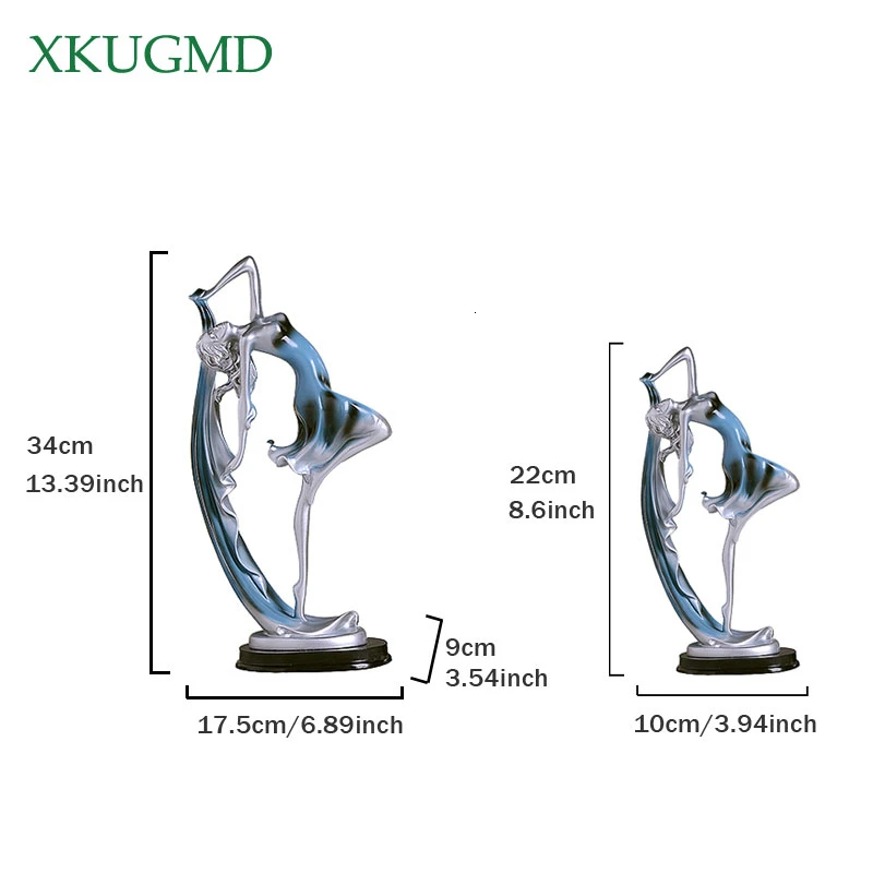 Танцевальная девушка смолы орнаменты для дома и офиса Настольные Украшения ручной работы персонажа Свадебные украшения аксессуары ремесленные подарки