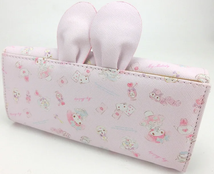 My Melody, модный длинный кошелек из искусственной кожи с аниме, мягкая сумка для денег, кошельки, для монет, повседневные кошельки, для карт, унисекс, подарки, Новинка