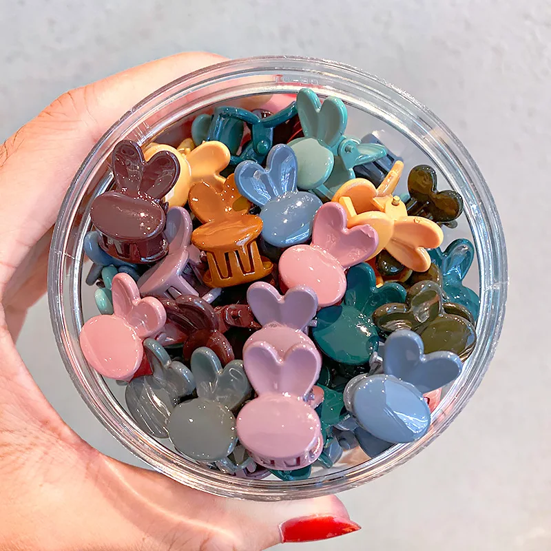 Ruoshui 50pcs Children Cartoon Hair Claws Girls Lovely Hairpins Hair Crab Baby Hair Accessories Hair Clips Headwear Barrettes