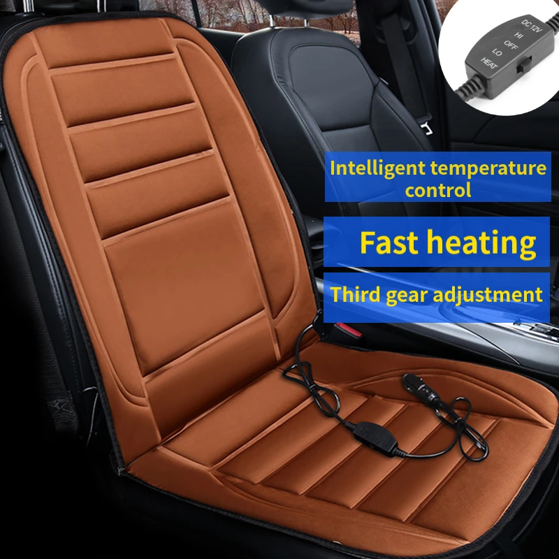 12V 42W Rear Back Heated Heating Seat Cushion Cover Pad Winter Car Auto Warmer Heater Automotive Accessories car styling - Название цвета: 1PC C Front seat