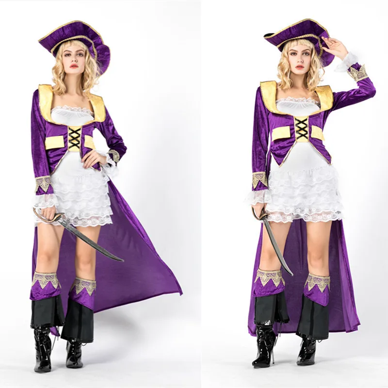 

New Style Europe And America New Style Game Uniform Female Pirate Clothing Halloween Party Character Play