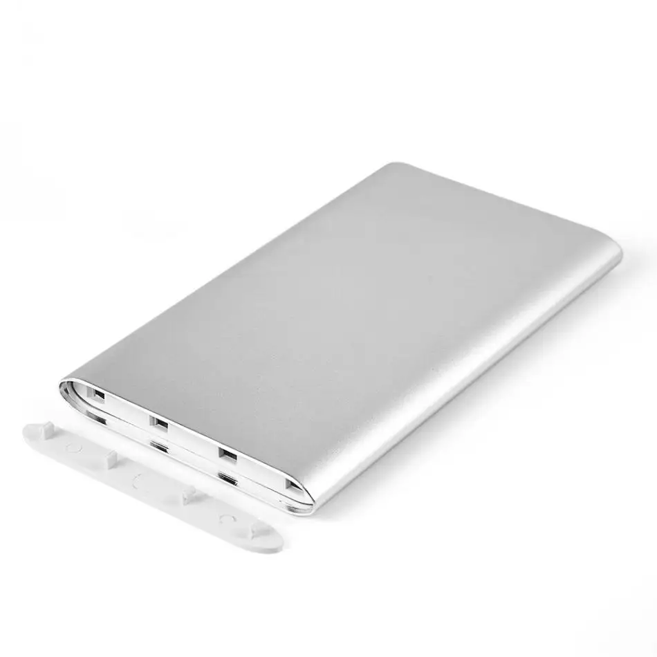 Без аккумулятора) 5000 мАч корпус банка питания алюминиевый корпус DIY Kit QC3.0 быстрое зарядное устройство USB+ type-C+ Micro-USB порт для телефона планшета