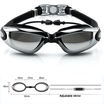 

2018 Men Women Diopter Sports Eyewear Professional Silicone Myopia Swimming Goggles Anti-fog UV Swimming Glasses