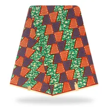 Высокое качество, Новое поступление, африканская ткань с принтами, настоящий голландский воск, настоящий воск, нигерийский стиль, 6 ярдов, хлопок, Y91016-5