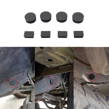 

Chassis Floor Pan Drain Plug Hole Waterproof Dust-proof Plug for Jeep Wrangler TJ 1997-2006 ABS Emulsion Black Car Accessories