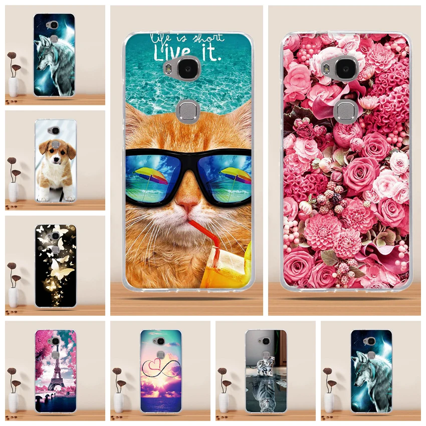

Phone Case For Huawei Honor 5X Case Cover 3D TPU Soft Silicone Cover for Huawei Honor Play 5X GR5 Cover Phone Case Fundas Coque