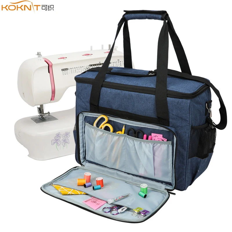 KOKNIT Large Capacity Sewing Machine Storage Bag Tote Multi-functional Portable Travel Home Organizer Bag For Sewing Accessories (7)