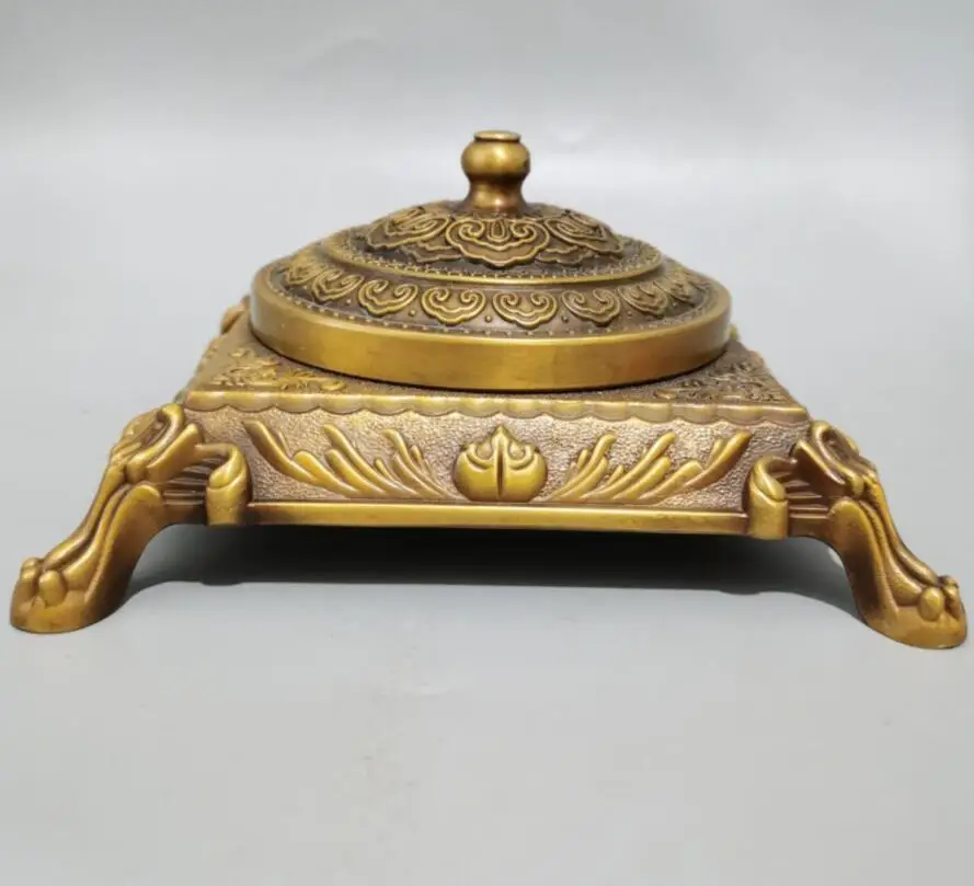 

China brass Seiko production ashtray crafts statue