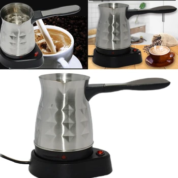 

Electric Turkish Espresso Percolator Coffee Maker Pots EU Plug Kettle Home U1JE