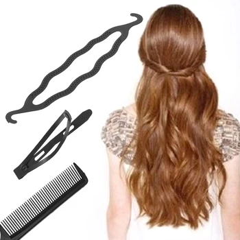 

12Pc/Lot Clip Stick Bun Rolle Maker Braid Clip Donut Stick Twist Hair Styling Accessories New Fashion Hair Twist Styling Tools
