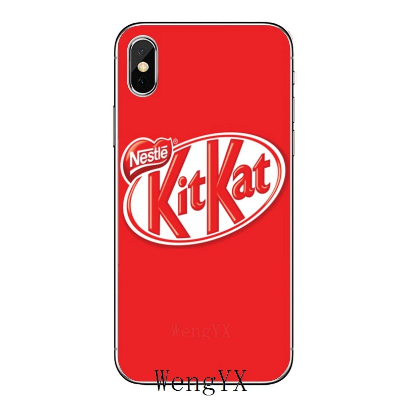 Для iPhone 11 pro XR X XS Max 8 7 6s plus SE 5S 5c iPod Touch 5 6 прозрачный чехол Kit Kat шоколад kitkat - Цвет: kitkat-A-04
