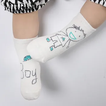 

2019 New Baby Socks Newborn Cotton Boys Girls Cute Toddler Asymmetry Anti-slip Socks For 1-2 Year Autumn Winter Funny Socks