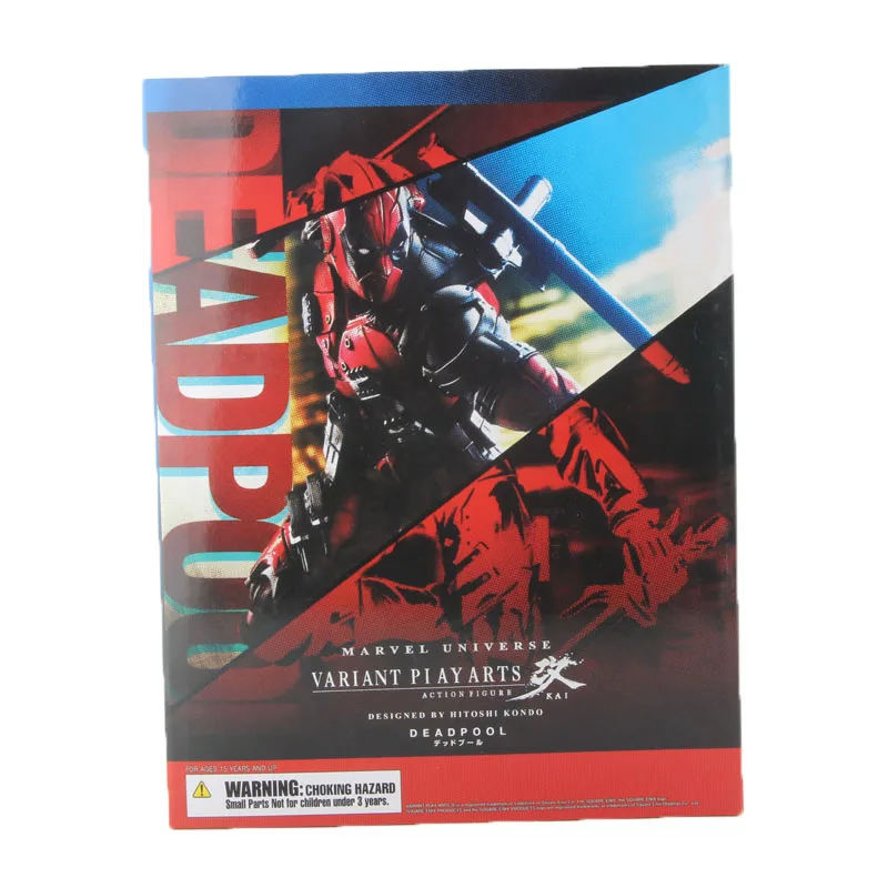 Play Arts Marvel супер герой Дэдпул фигурка PA игрушки 25 см - Цвет: With Box