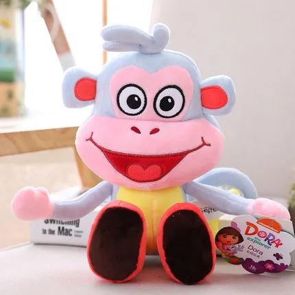 Белый Genuine 15-30cm Dora the Explorer Boots swiper cartoon Plush Soft stuffed Doll Children Toy kids Birthday Christmas gift - Цвет: Белый