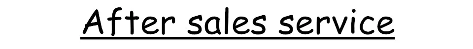 after sales sercive