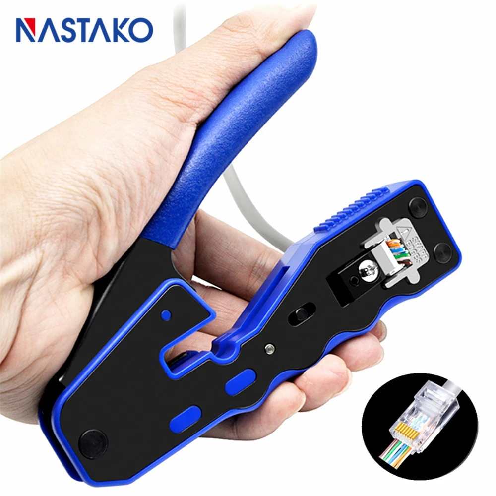 EZ RJ45 сетевой инструмент rj45 щипцы RJ45 кабельная сеть обжимных инструментов обжимной инструмент для RJ45 Cat6 Cat5 вилка rj45 сетевой кабель плоскогубцы