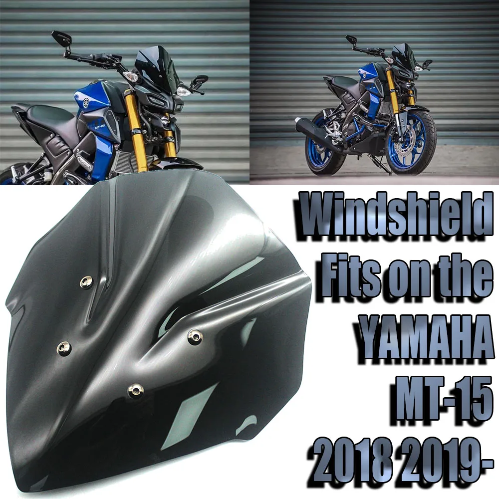 Ветровое стекло для мотоцикла ветрового стекла подходит YAMAHA MT 15 ཎ ཐ MT15 2018