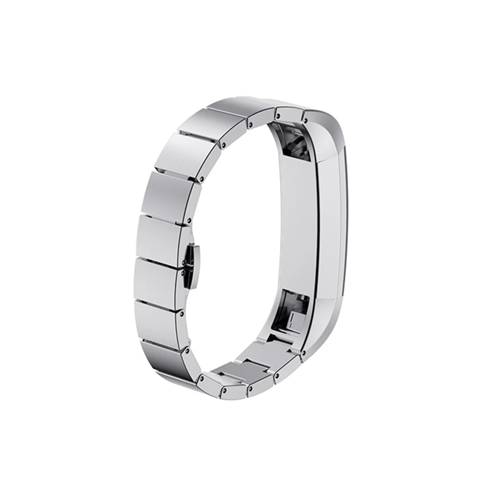 Металлический ремешок из нержавеющей стали для Fitbit Alta/Alta HR, сменный ремешок, браслет, высокое качество, ремешок для часов - Цвет ремешка: Silver