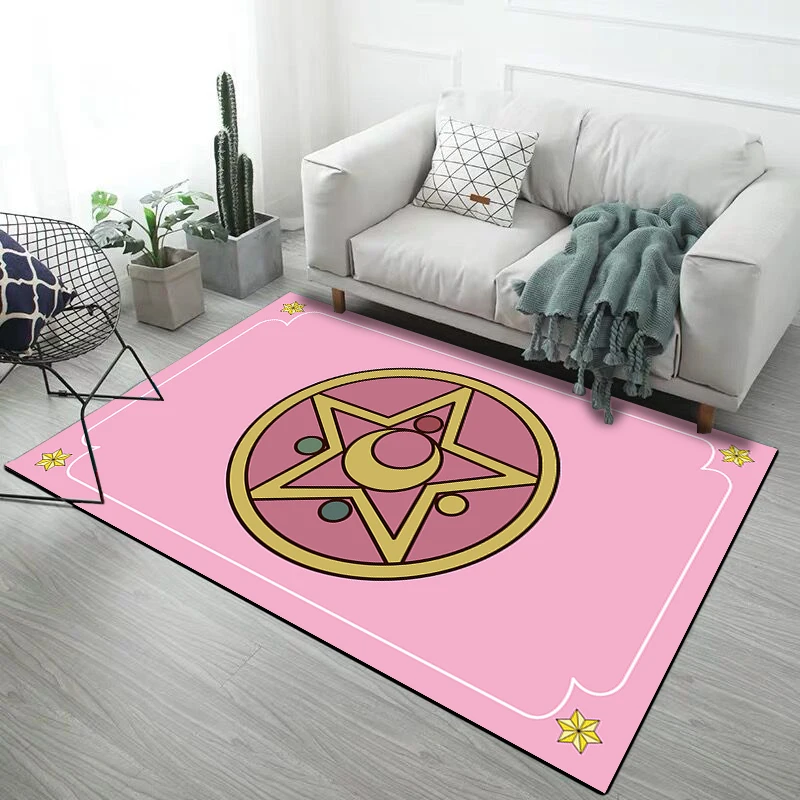 Ковер с розовым рисунком, мультяшный 3D принт, детский коврик для спальни, игровой коврик с татами, милый Декор для детской комнаты, ковры для гостиной, коврики для дома