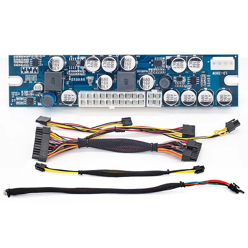Dc Atx пиковый Psu 12 в 300 Вт переключатель Pico Atx Mining Psu 24Pin Mini Itx Dc к Atx Pc блок питания для Ssd Мини ПК компьютер