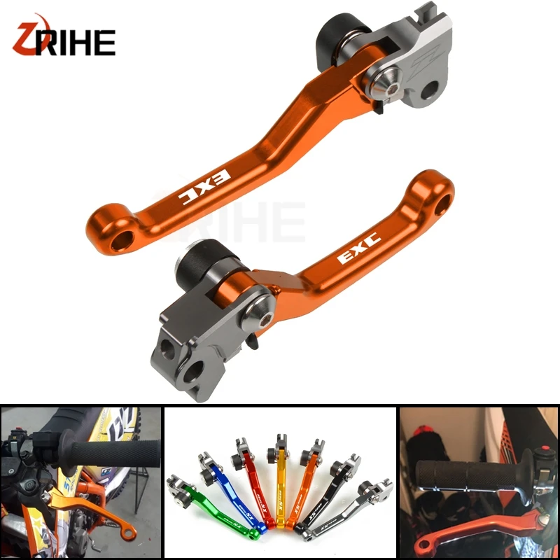 Motorcycle Dirt Bike Brake Clutch Levers Pivot Foldable handle lever For 125EXC 200EXC 500 530 400 450 300 250 EXC 2009-2013 |