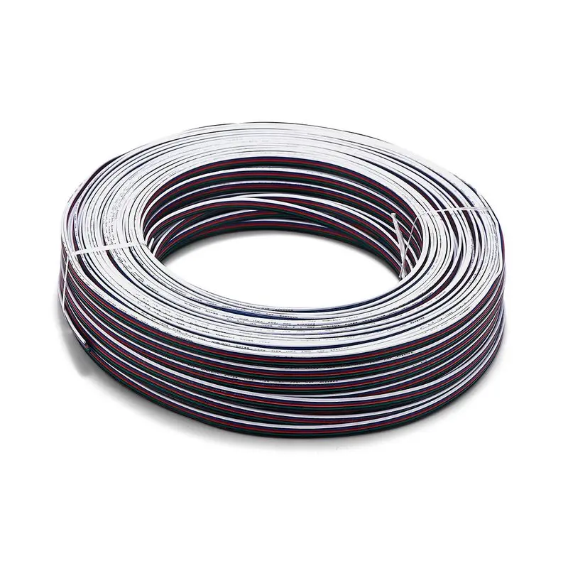 

10roll 100m 22AWG 20AWG 18AWG 2 3 4 Pin RGB Extension Cable 5 6 Core RGBW Electrical Copper Wire For LED Strip Light Bulb Lamp