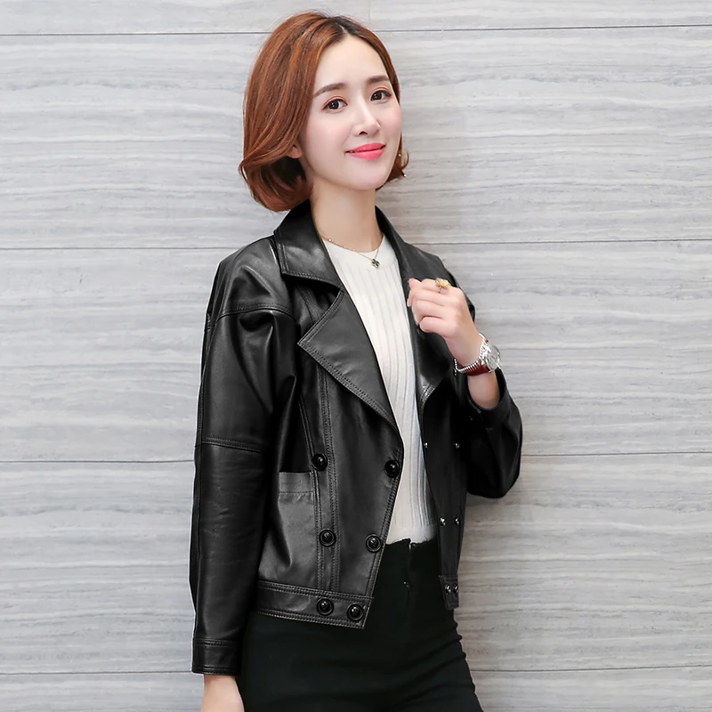 Овчины Натуральная 2020 кожаная куртка новая на осень-зиму коллекция женские