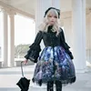 Gothic vintage sweet lolita dress palace lace bowknot printing princess victorian dress kawaii girl gothic lolita jsk loli cos ► Photo 1/5