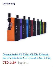 Оригинальный Vapmod Dragoo Box Mod Resin Express 650 мАч преднагрев VV батарея четыре уровня Регулируемое напряжение подходит 510 толстый масляный картридж