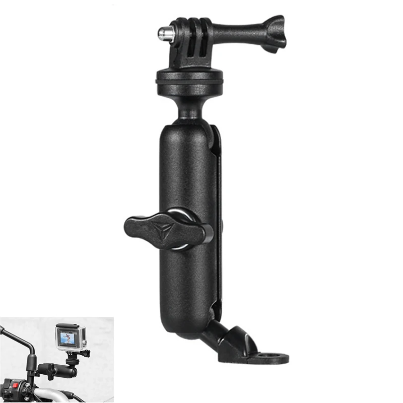 

For Gopro Motorcycle Camera Holder Mirror Mount Bracket Metal Stand 1/4 inch Screw