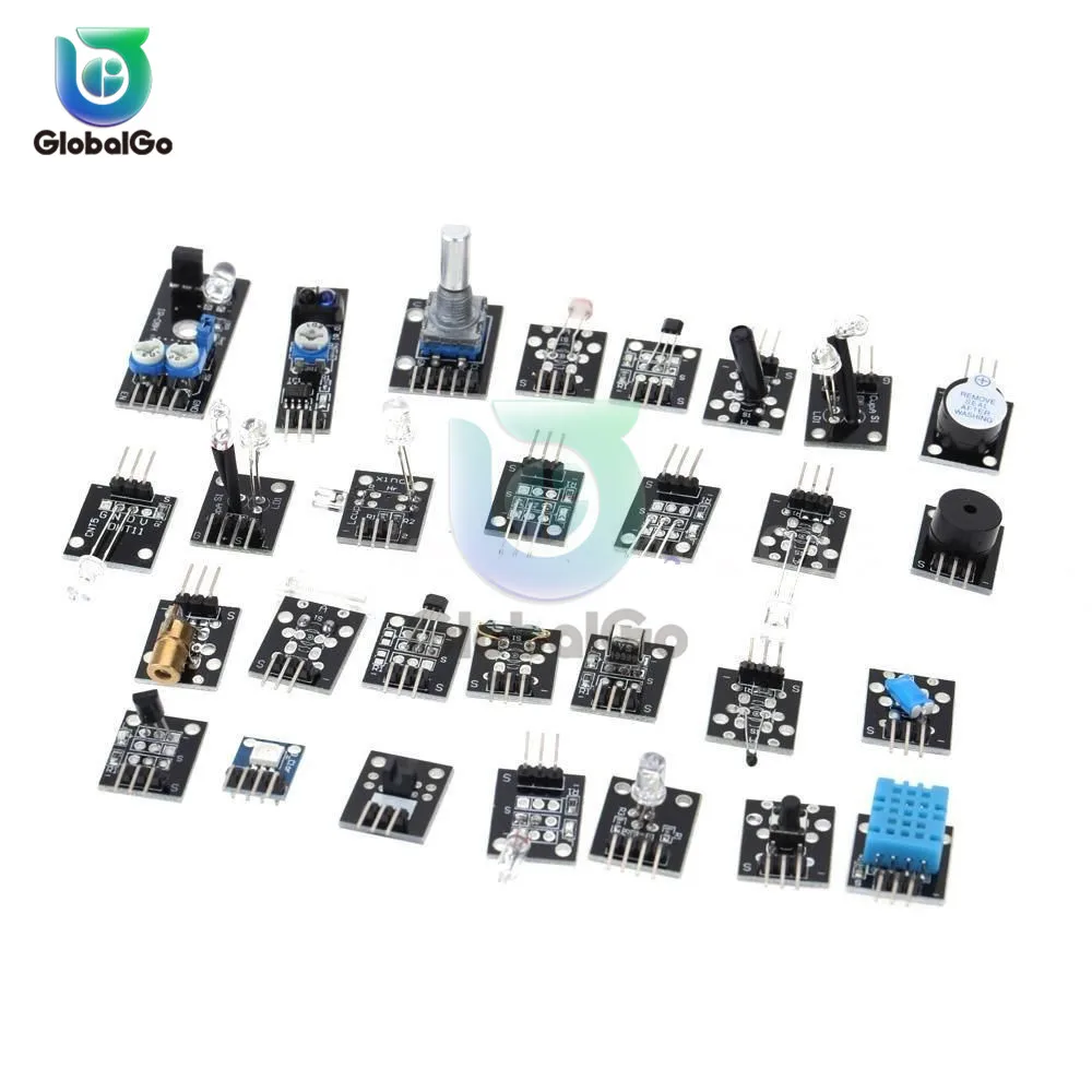 37 в 1 модуль датчика с коробкой для arduino модуль контроллера температурного переключателя