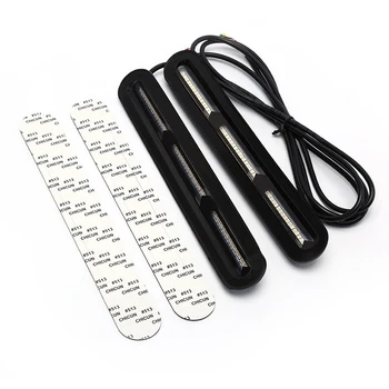 

2pcs turn signals Auto Taillights Windshield Refitted Steering Light 60 Led flasher Lights Sequential Water Flowing Strips 12V