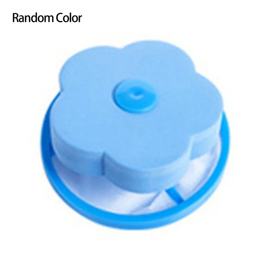 

1pcs Washing Machine Filter Mesh Bag Household Hair Suction Laundry Bag Washing Machine Tank Cleaner Random Color