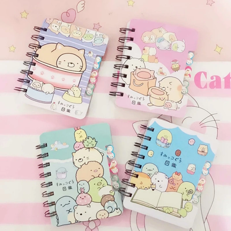 Милый мультяшный Sumikko Gurashi средний жесткий кожаный блокнот|Игровые фигурки и