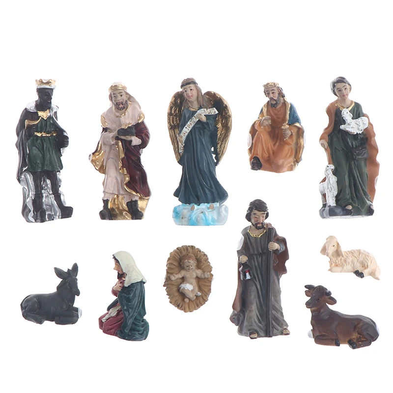 5cmH 11Pcs/set Born In Bethlehem Nativity Set - Sets For Indoor Home Decor Car Interior | Автомобили и мотоциклы