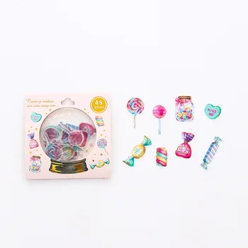 

Lollipop Candy Crystal Stickers Cute DIY Diary Album Scrapbooking Label Decorative Sticker Stationery gift school supplies