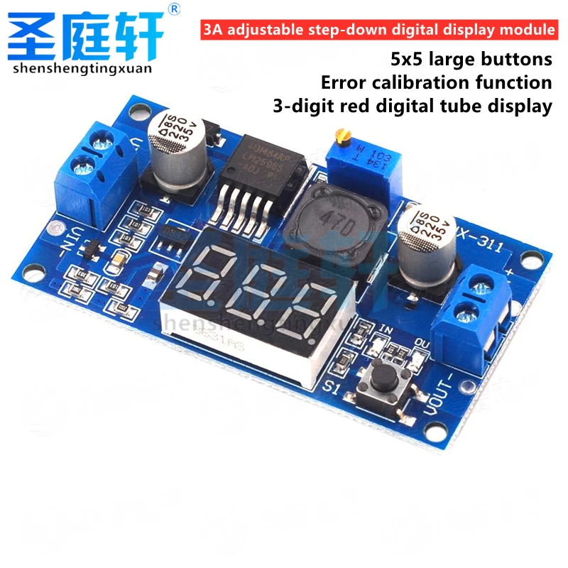 Lm2596 Dc Dc Step Down Converter Regolatore Di Tensione Display A Led Voltmetro 4.0 ~ 40 A 1.3-37V Buck Alimentatore Regolabile