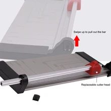 A4 роторный триммер для бумаги фото триммер 12 дюймов Длина резки ручной резак для бумаги прочные Офисные ножницы для бумаги Лидер продаж