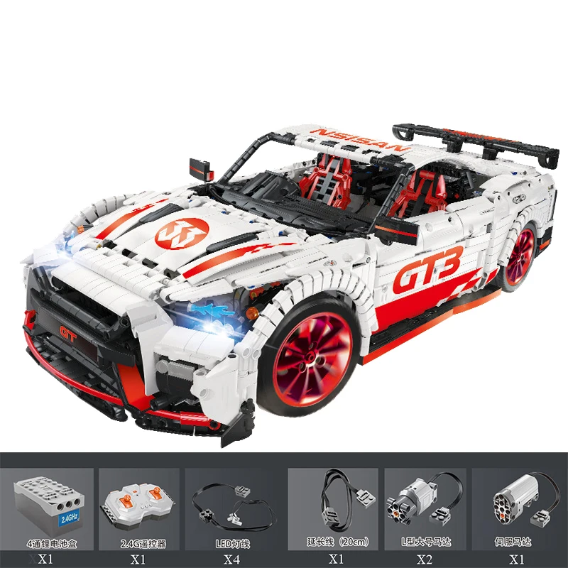 23009 Ford Mustang Hoonicorn RTR V2 гоночный автомобиль с функцией питания светодиодный светильник Technic 20102 MOC-22970 строительные блоки детские кирпичи - Цвет: 23010B